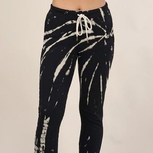 Tie Dye Black Jogger Sweatpants NWT